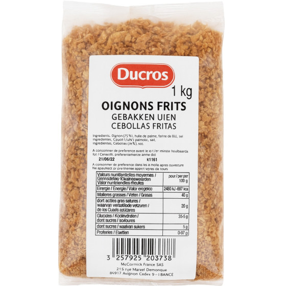 OIGNONS FRITS DUCROS 1KG