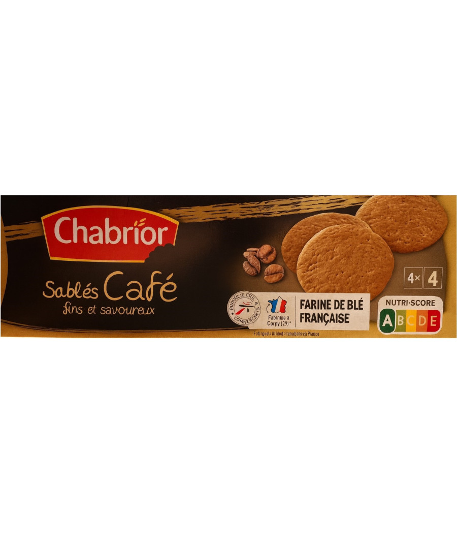 SABLES CAFE FINS ET SAVOUREUX CHABRIOR 120G