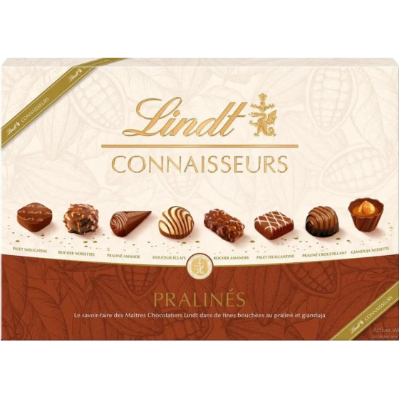 PRALINES AU CHOCOLAT LINDT CONNAISSEUR 409G