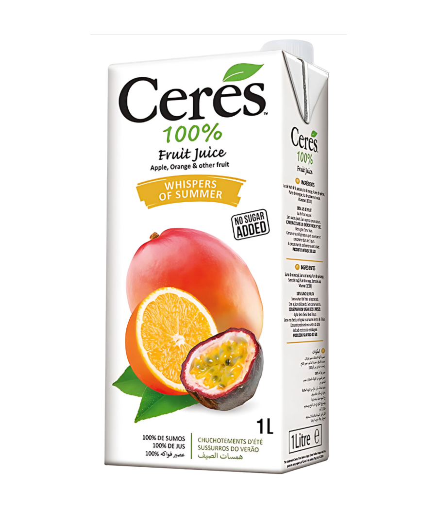 JUS DE FRUITS CERES MULTI-FRUITS  JUICE WHISPERS OF SUMMER 1L