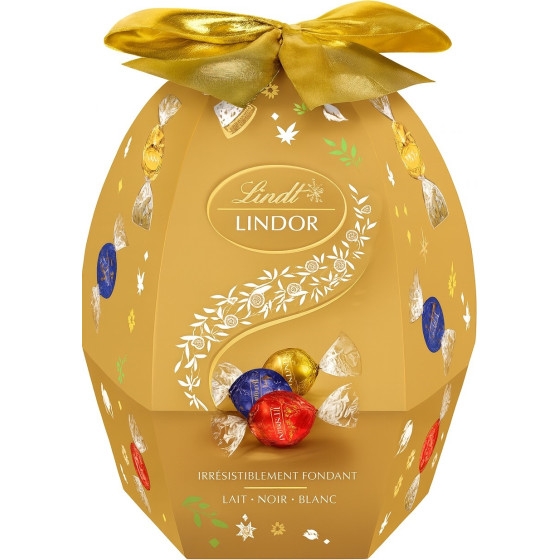 EOUF ASSORTIMENT CHOCOLAT AU LAIT, NOIR ET BLANC LINDOR LINDT