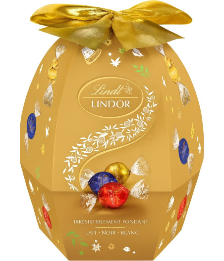 EOUF ASSORTIMENT CHOCOLAT AU LAIT, NOIR ET BLANC LINDOR LINDT