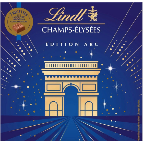 ASSORTIMENT DE CHOCOLATS AU LAIT, NOIR ET BLANC CHAMPS-ELYSEES DE LINDT 231G