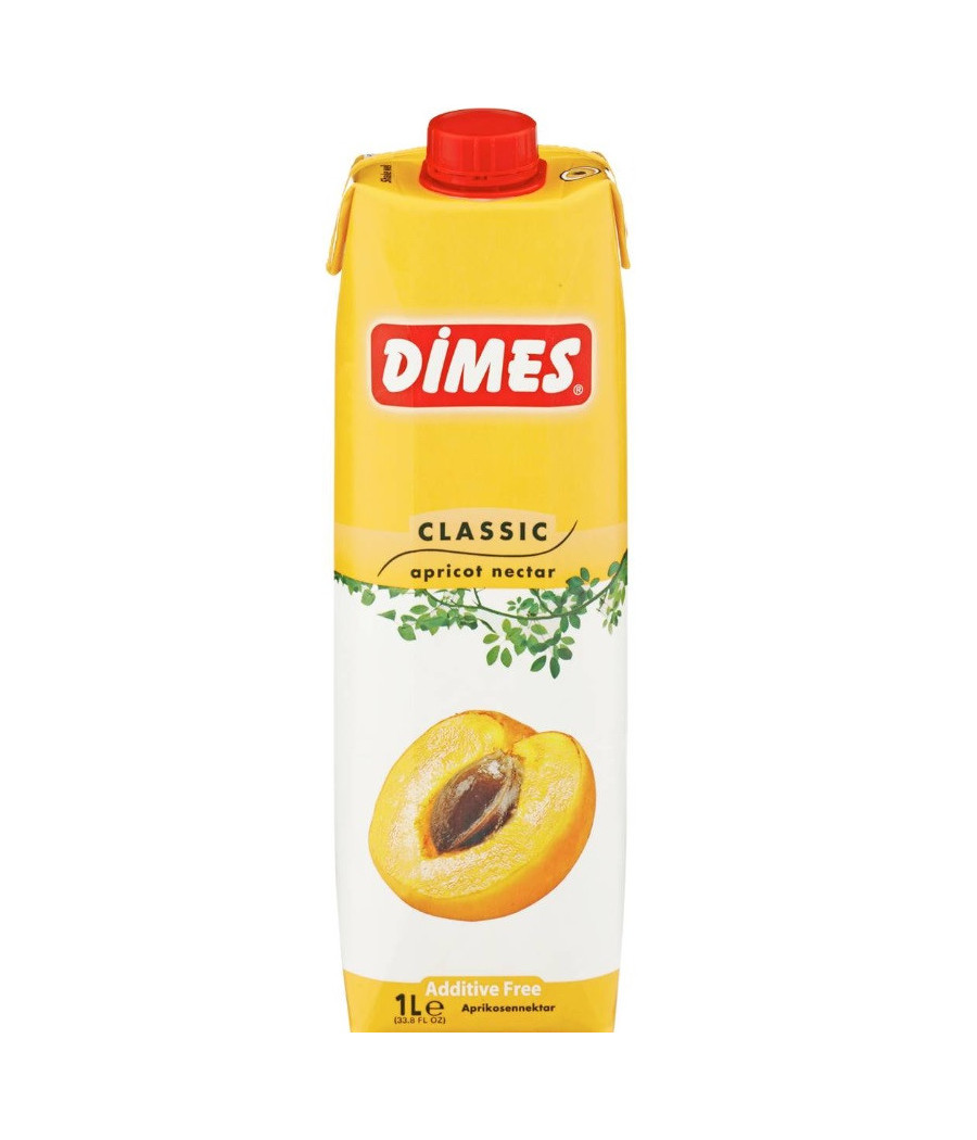 JUS DE FRUITS D'ABRICOT BRICK 1 L X 12 DIMES