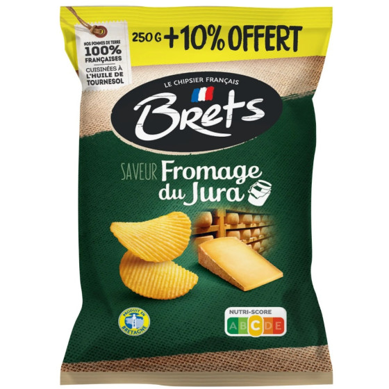 CHIPS BRETS FROMAGE DU JURA 275G