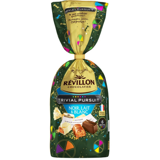 CHOCOLAT NOIR LAIT ET BLANC PAPILLOTES REVILLON 510G