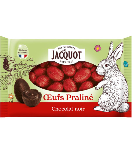 ŒUFS EN CHOCOLAT NOIR ŒUFS PRALINES JACQUOT 100G