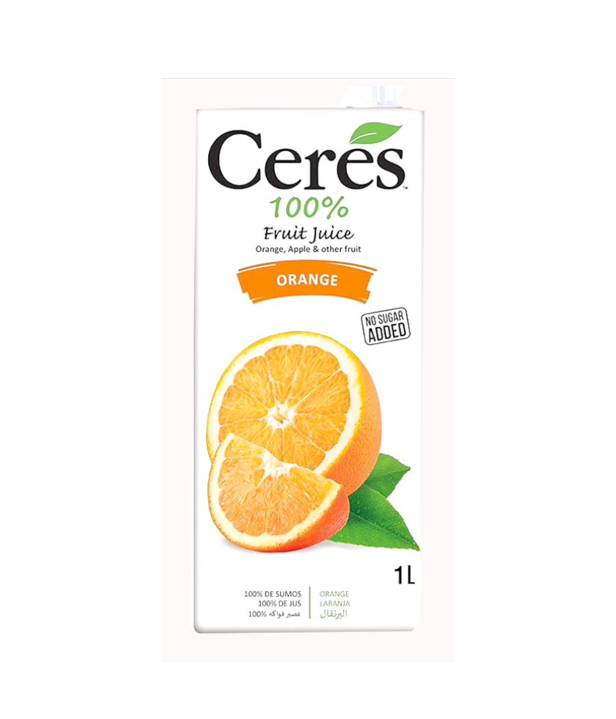 JUS DE FRUITS CERES 100% ORANGE (1 L)