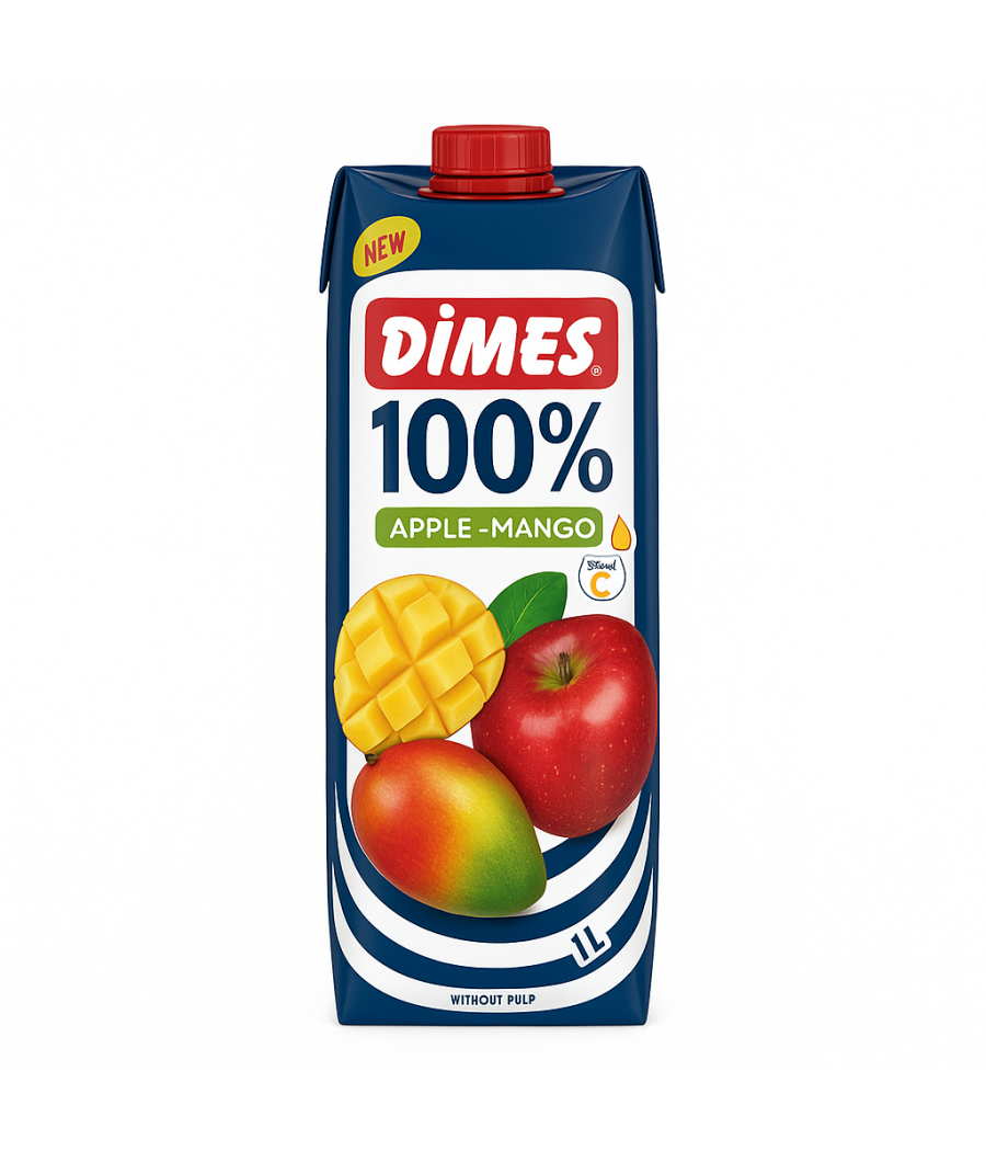 JUS DE FRUITS DIMES POMME ET MANGUE 1L