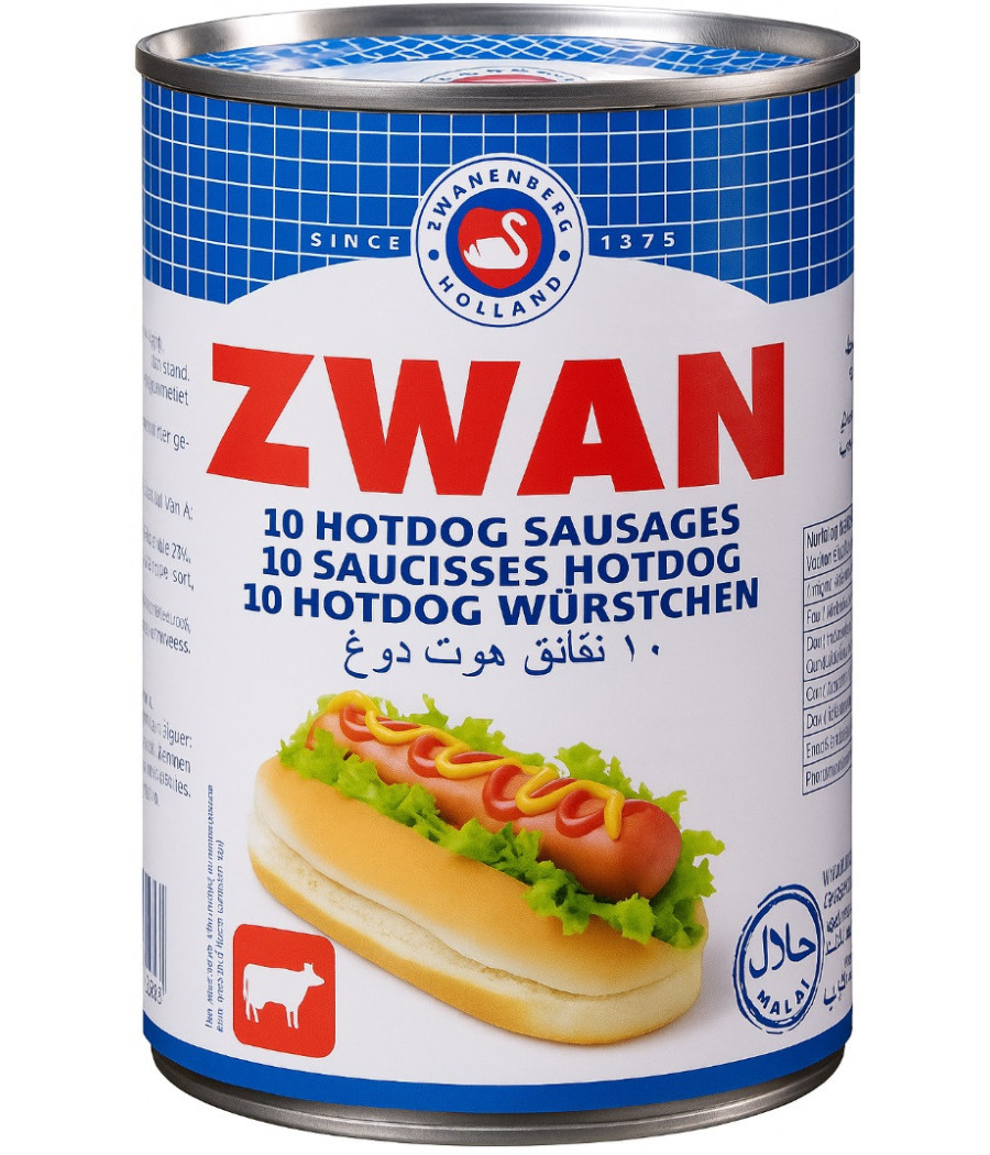 HOTDOG ZWAN 10 SAUSAGES