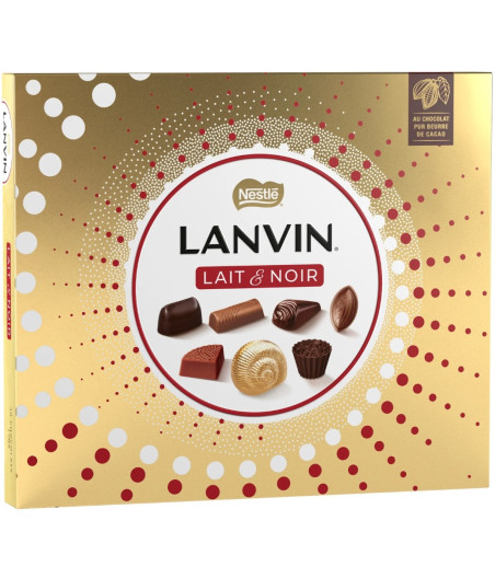 LANVIN ASSORTIMENT MIXTE DE CHOCOLAT AU LAIT ET NOIR NESTLE 285G
