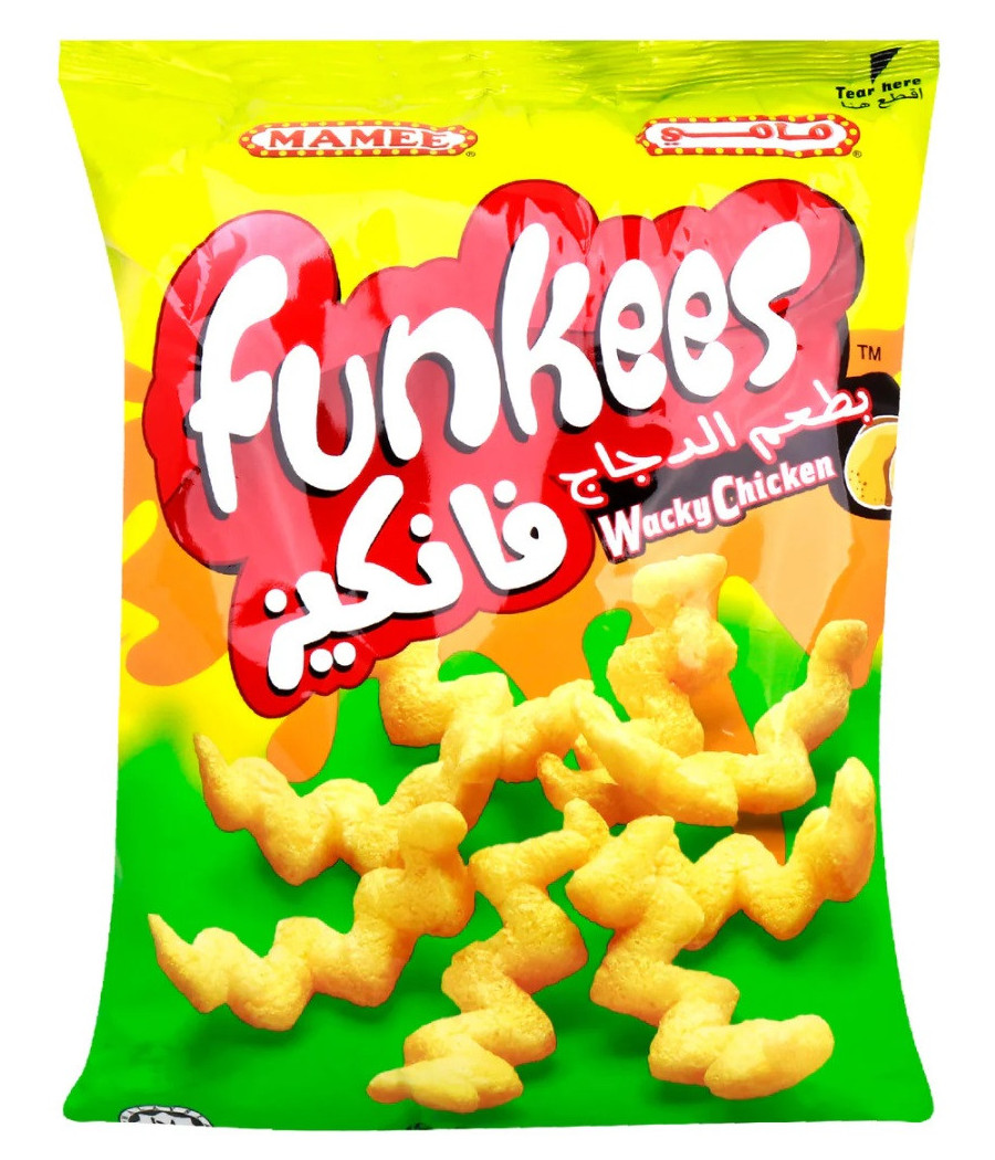 CHIPS FUNKEES SNACK MAIS POULET 15G