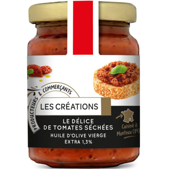 TOMATE LES CREATIONS DELICE DE TOMATES SECHEES 90G