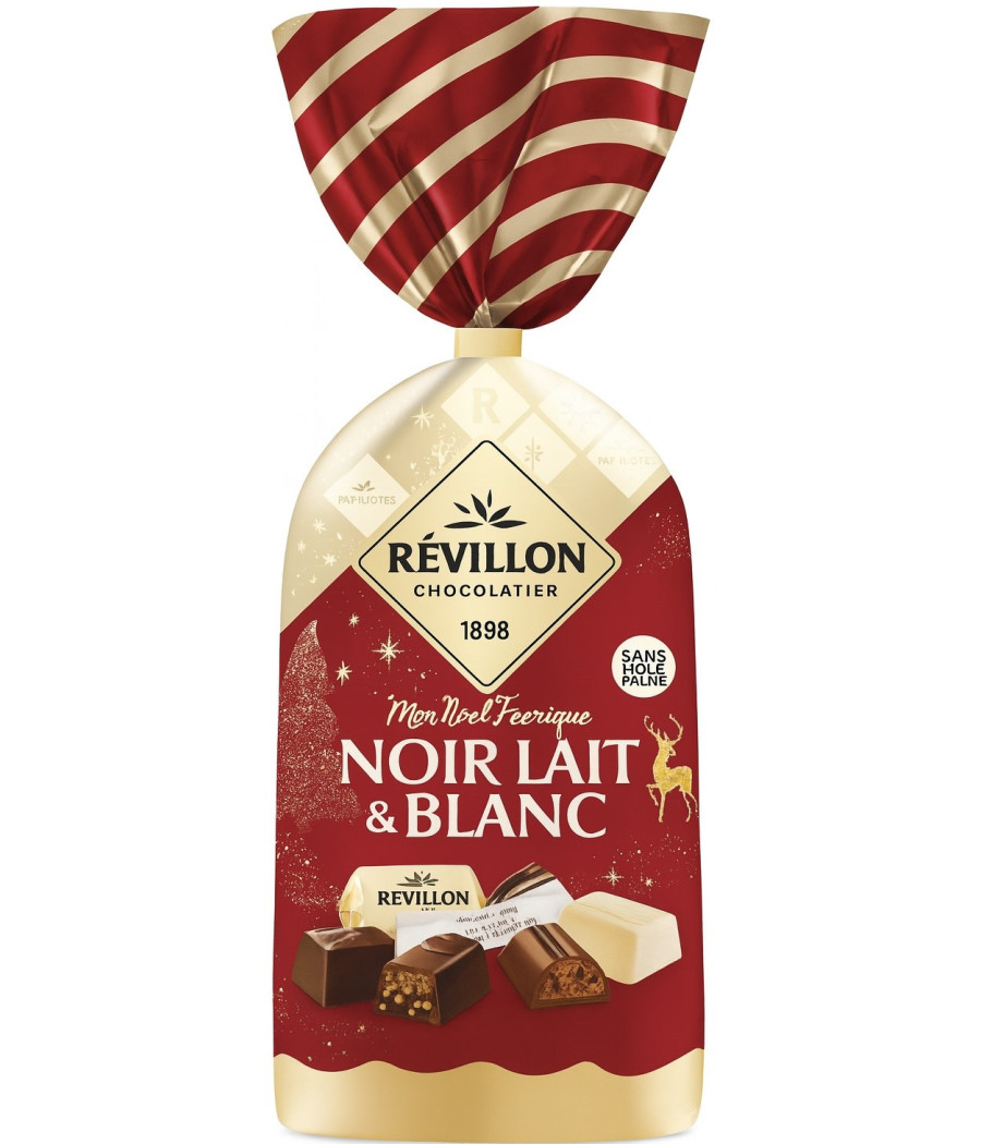 CHOCOLATINER NOIR AU LAIT & BLANC REVILLON 360G