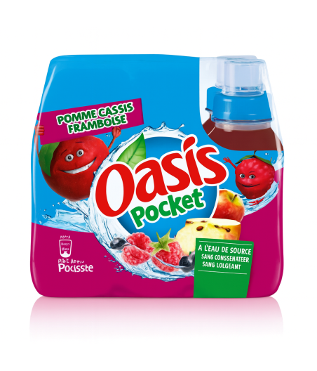 OASIS POMME CASSIS FRAMBOISE  6 X 25 CL