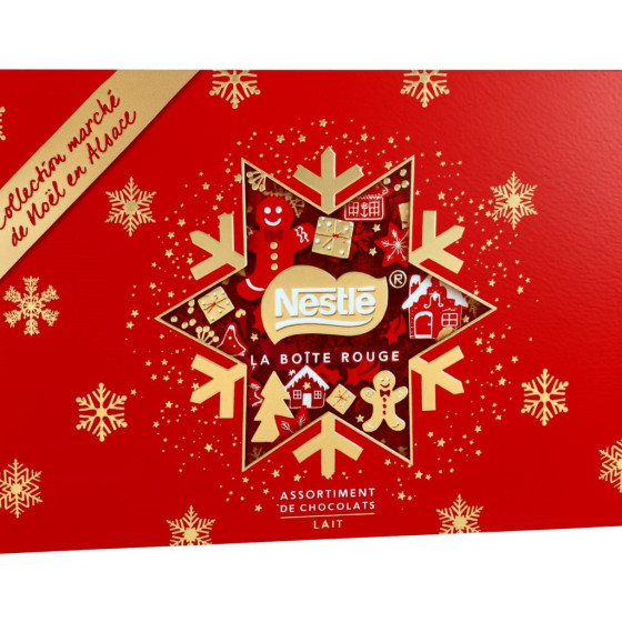 LA BOITE ROUGE SAVEURS CHOCOLAT AU  LAIT NESTLE 385G