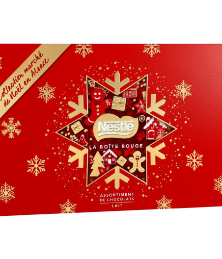 LA BOITE ROUGE SAVEURS CHOCOLAT AU  LAIT NESTLE 385G