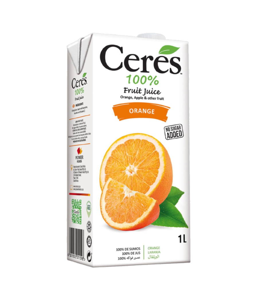JUS DE FRUITS CERES 100% ORANGE (1 L)