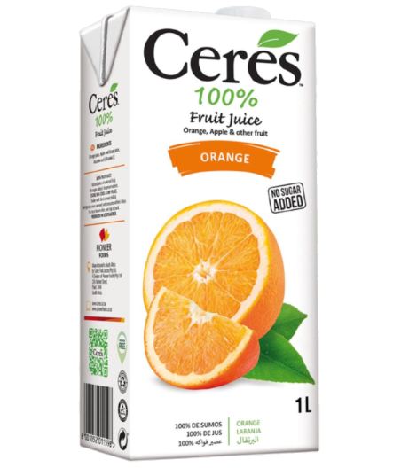 JUS DE FRUITS CERES 100% ORANGE (1 L)