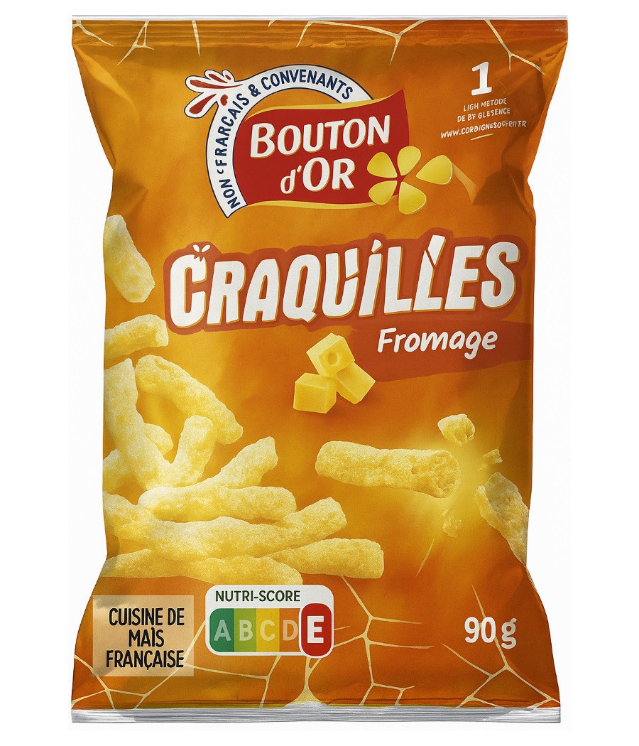 CHIPS BOUTON D'OR CRAQUILLES FROMAGE