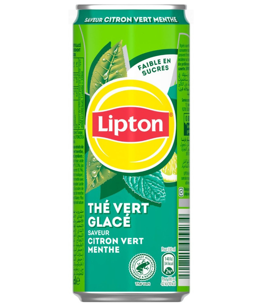 BOISSON LIPTON GREEN ICE TEA 6 X 33CL