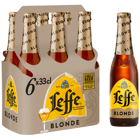 BIERE LEFFE BLONDE 6X33CL