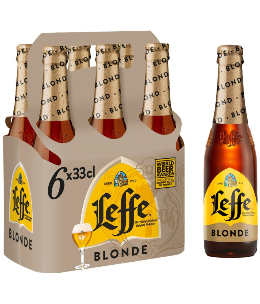 BIERE LEFFE BLONDE 6X33CL