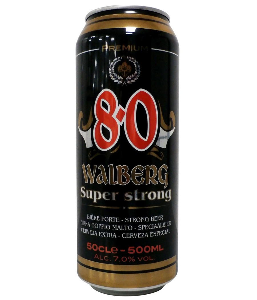 BIERE WALBERG 8.0 SUPER STRONG 500 ML 7.0% VOLUME