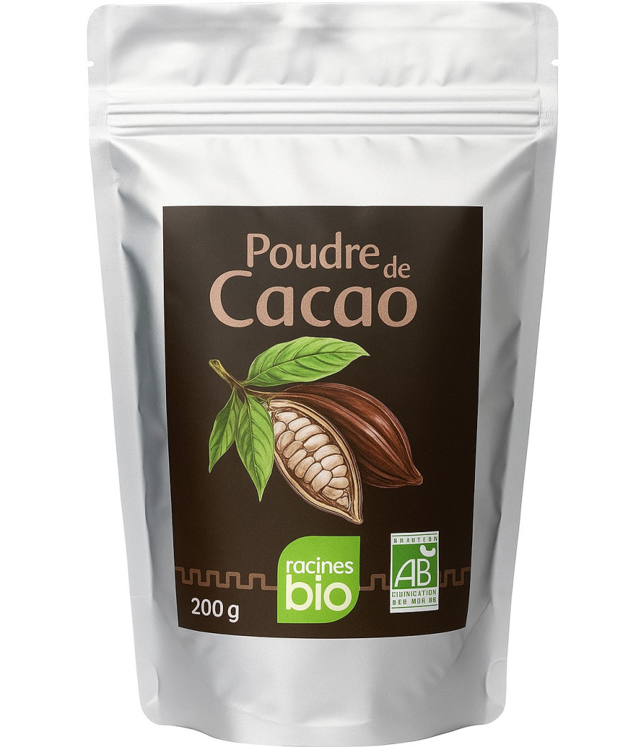 POUDRE DE CACAO RACINES BIO 200G