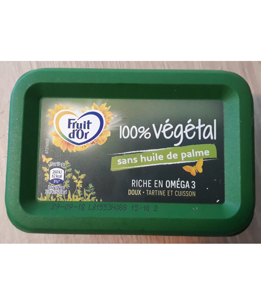 FRUIT D'OR 100% VEGETAL SANS HUILE DE PALME 225G