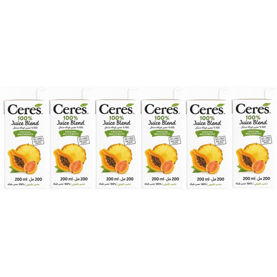 JUS DE FRUITS CERES COCKTAIL MULTIFRUITS 6 X 20CL