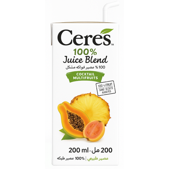 JUS DE FRUITS CERES COCKTAIL MULTIFRUITS 25CL