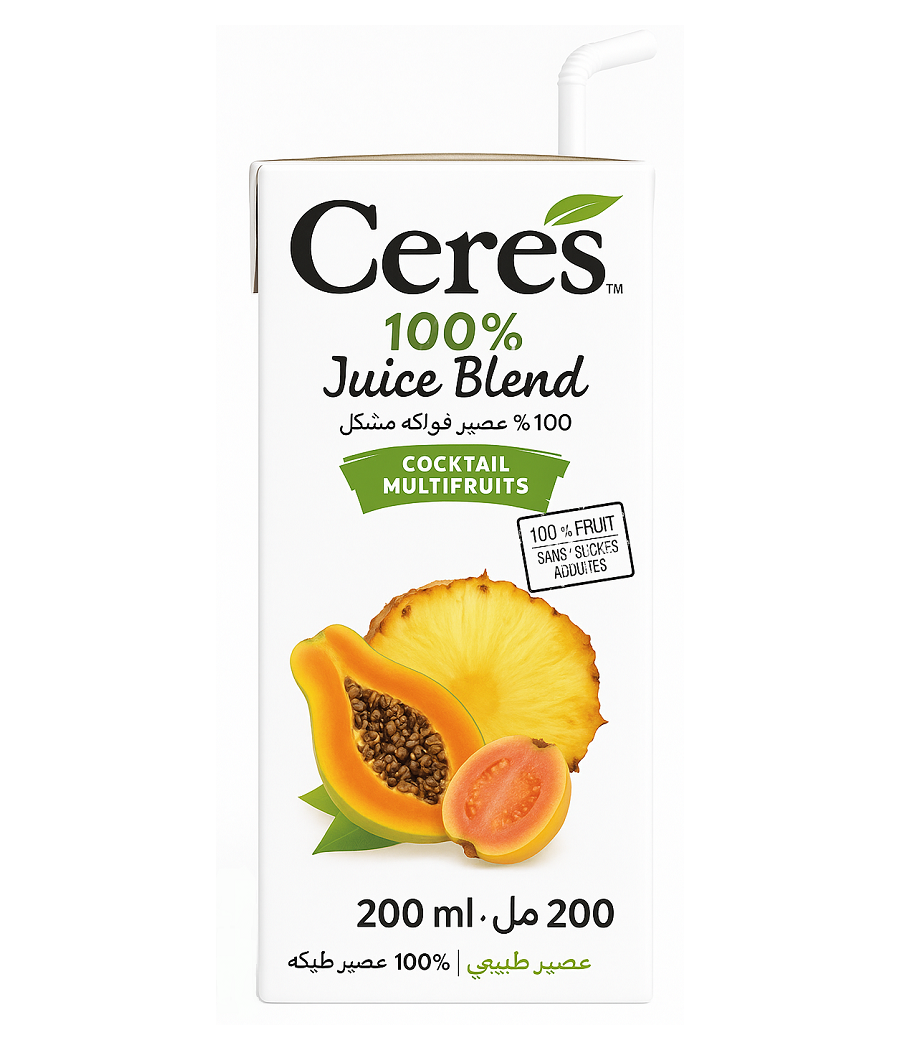 JUS COCKTAIL MULTIFRUITS CERES 25CL