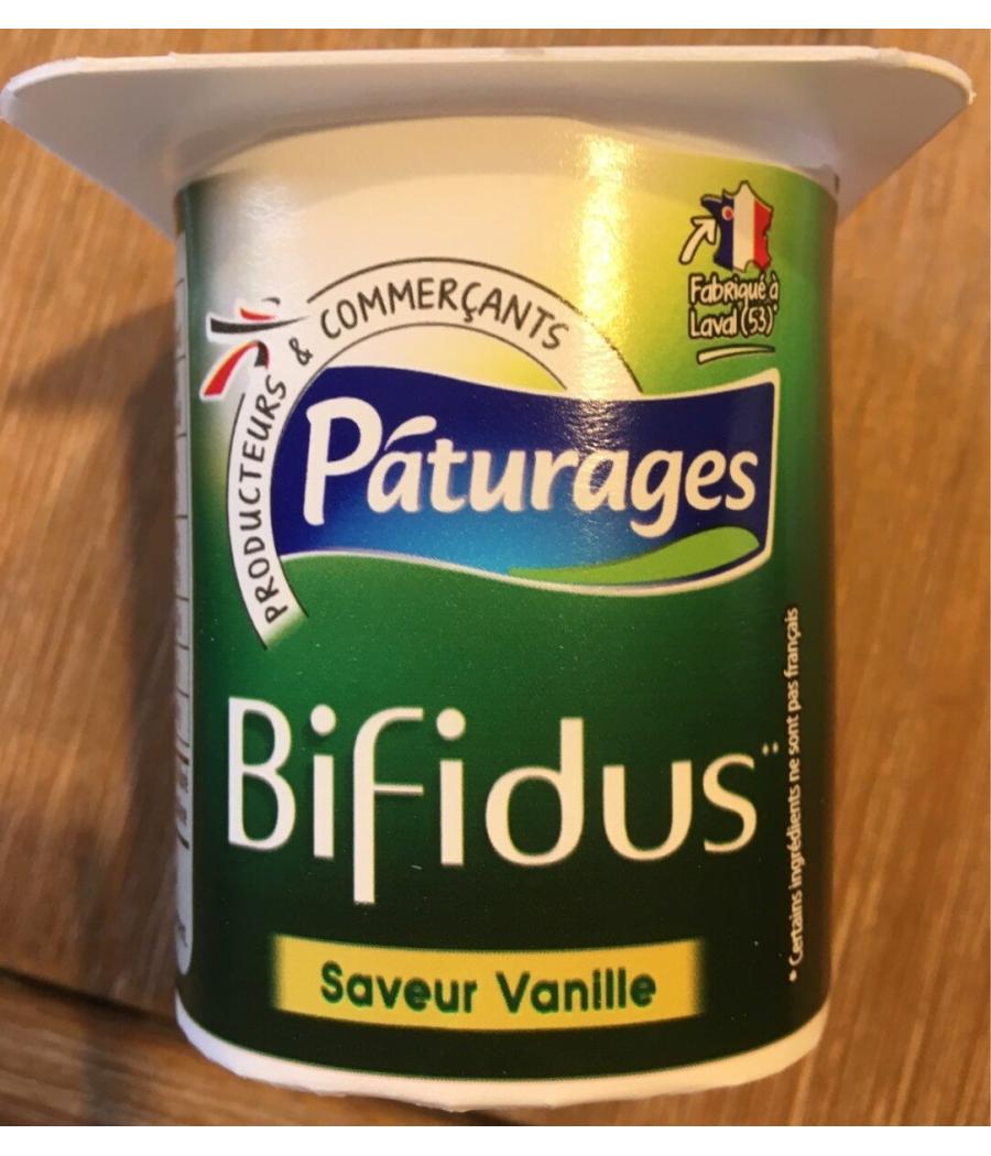 YAOURT BIFIDUS ACTIF VANILLE PATURAGES 125G