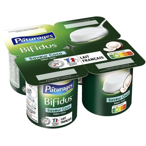 YAOURT BIFIDUS COCO PATURAGES 4X125G