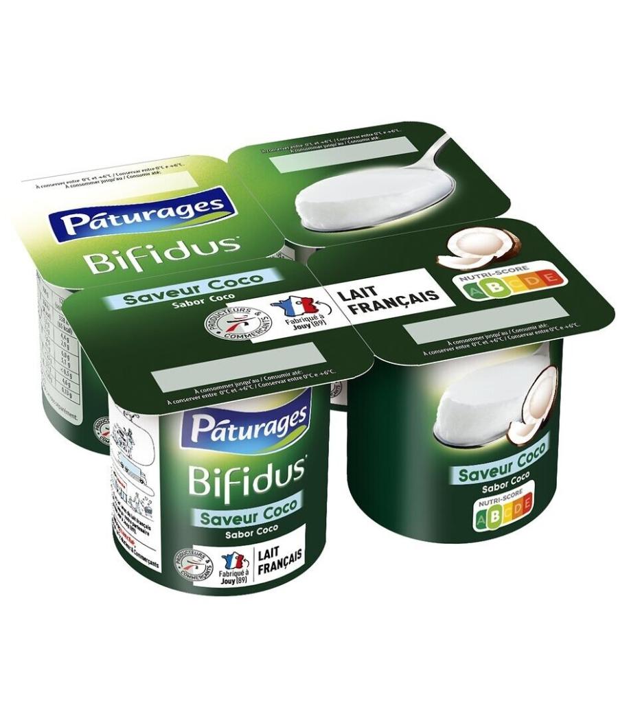 YAOURT BIFIDUS COCO PATURAGES 4X125G