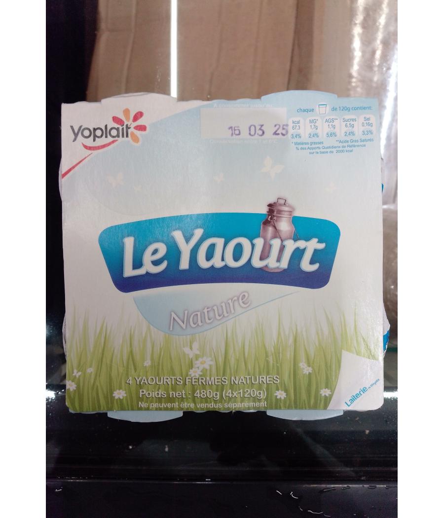 YAOURT NATURE YOPLAIT 4X125G