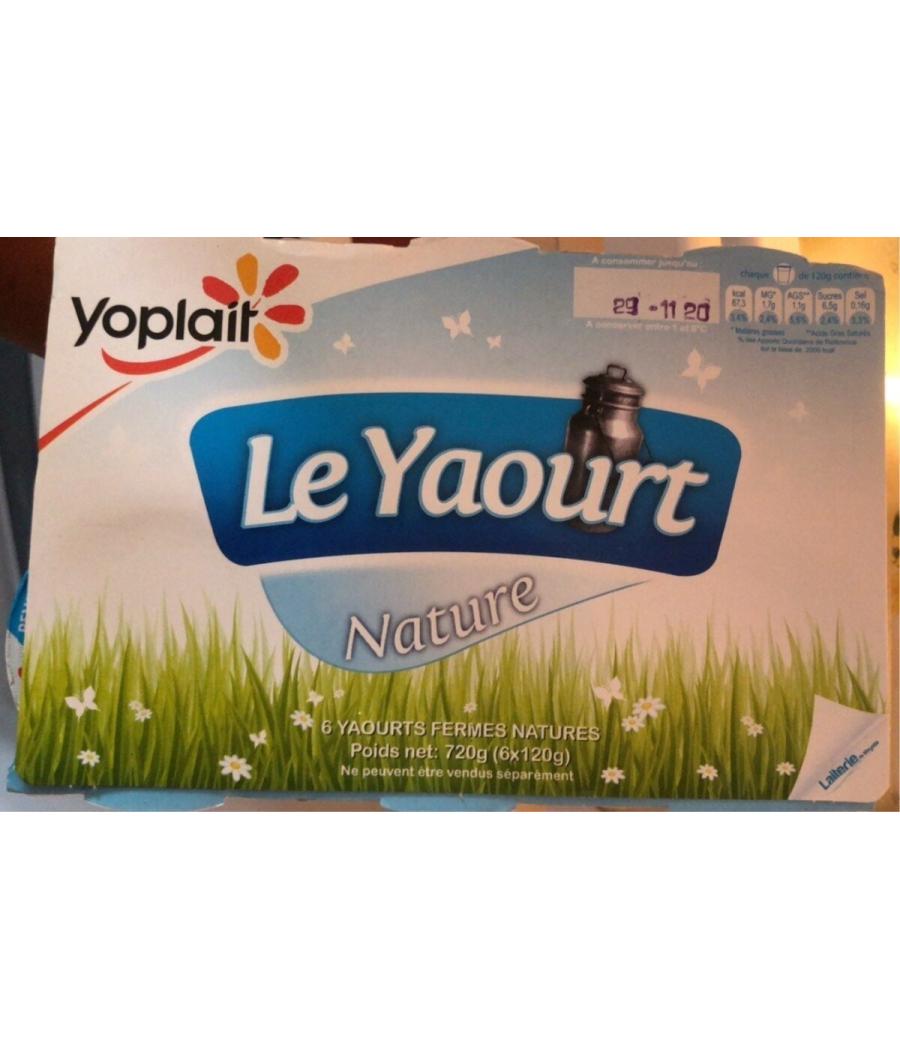 YAOURT NATURE YOPLAIT 6X120G