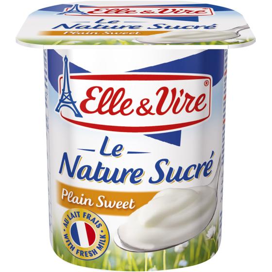YOGURT NATURE SUCRE ELLE & VIRE 4X125G