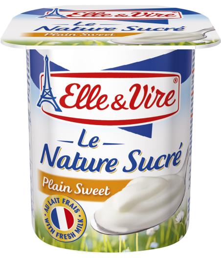 YAOURT NATURE SUCRE ELLE & VIRE 4X125G