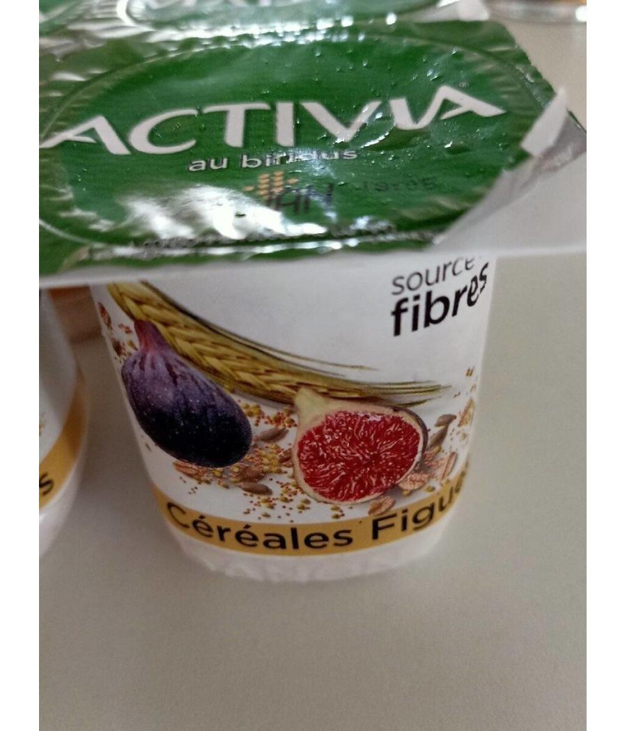 YAOURT AU BIFIDUS ACTIVIA CEREALES FIGUES