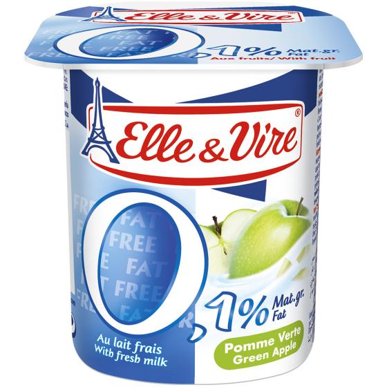 YAOURT POMME VERTE ELLE & VIRE 4X125G