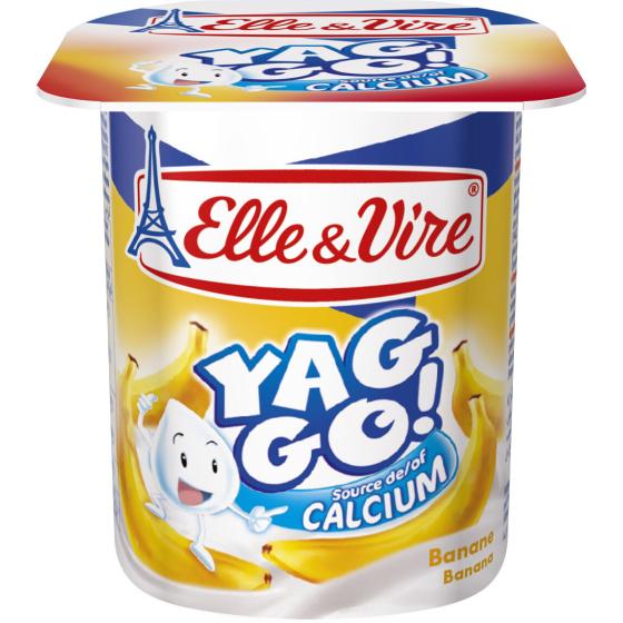 DESSERT LACTE YAGGO BANANE ELLE & VIRE 4X125G