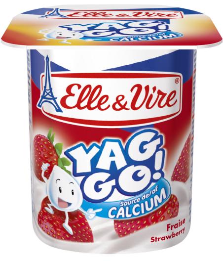 ELLE & VIRE YAG GO FRAISE 4X125G