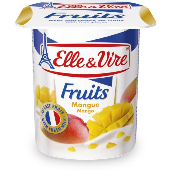 ELLE & VIRE DESSERTS LACTES FRUITS MANGUE  4 X 125 G
