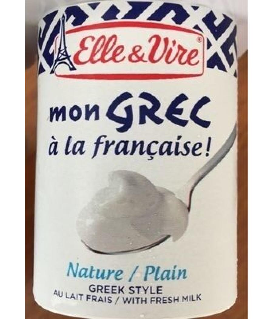 ELLE & VIRE DESSERTS LACTES MON GREC NATURE 4 X 125G