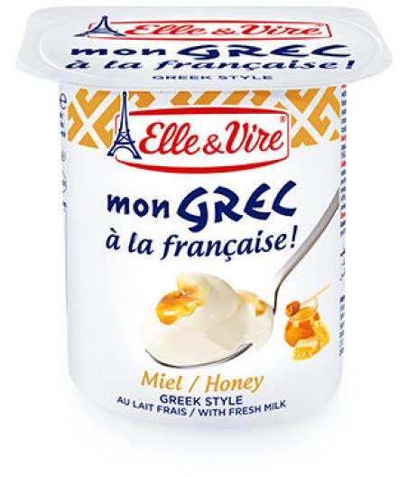 ELLE & VIRE DESSERTS LACTES MON GREC MIEL 4 X 125G