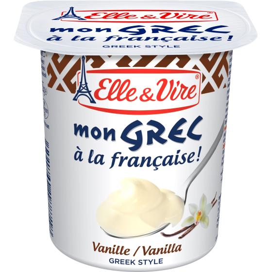 YAOURTS MON GREC VANILLE ELLE & VIRE 4X125G