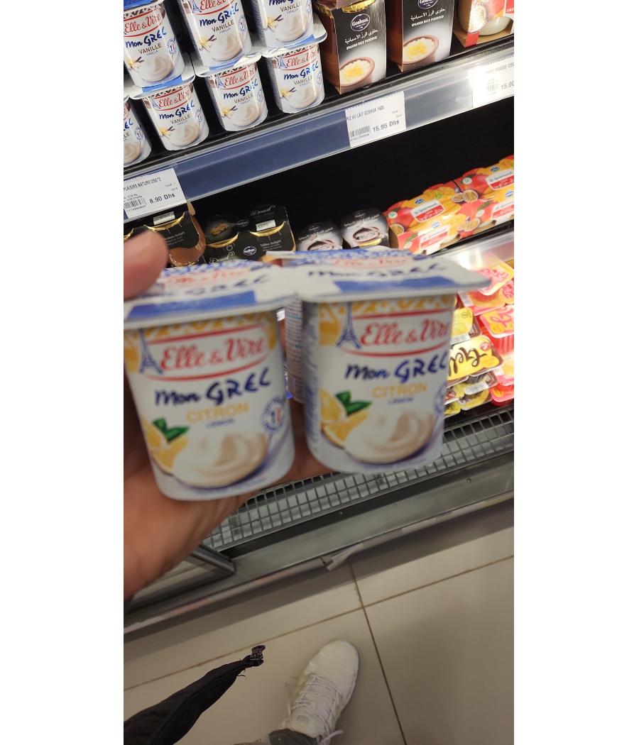 ELLE & VIRE DESSERTS LACTES MON GREC CITRON 4 X 125G