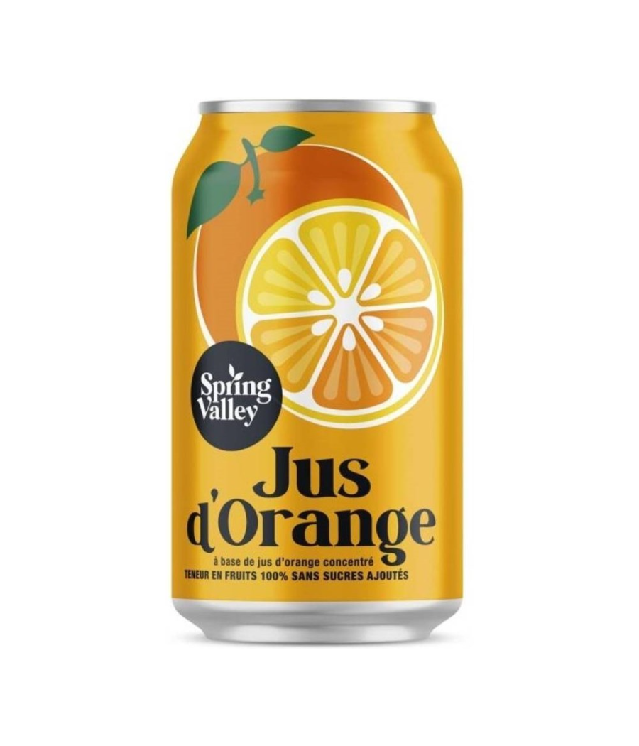 JUS DE FRUITS D'ORANGE SPRING VALLEY 33CL